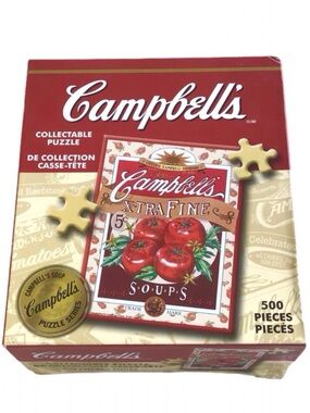 Vintage 2004 Campbells Soup Puzzle 500 Pieces COMPLETE Advertising Collectible